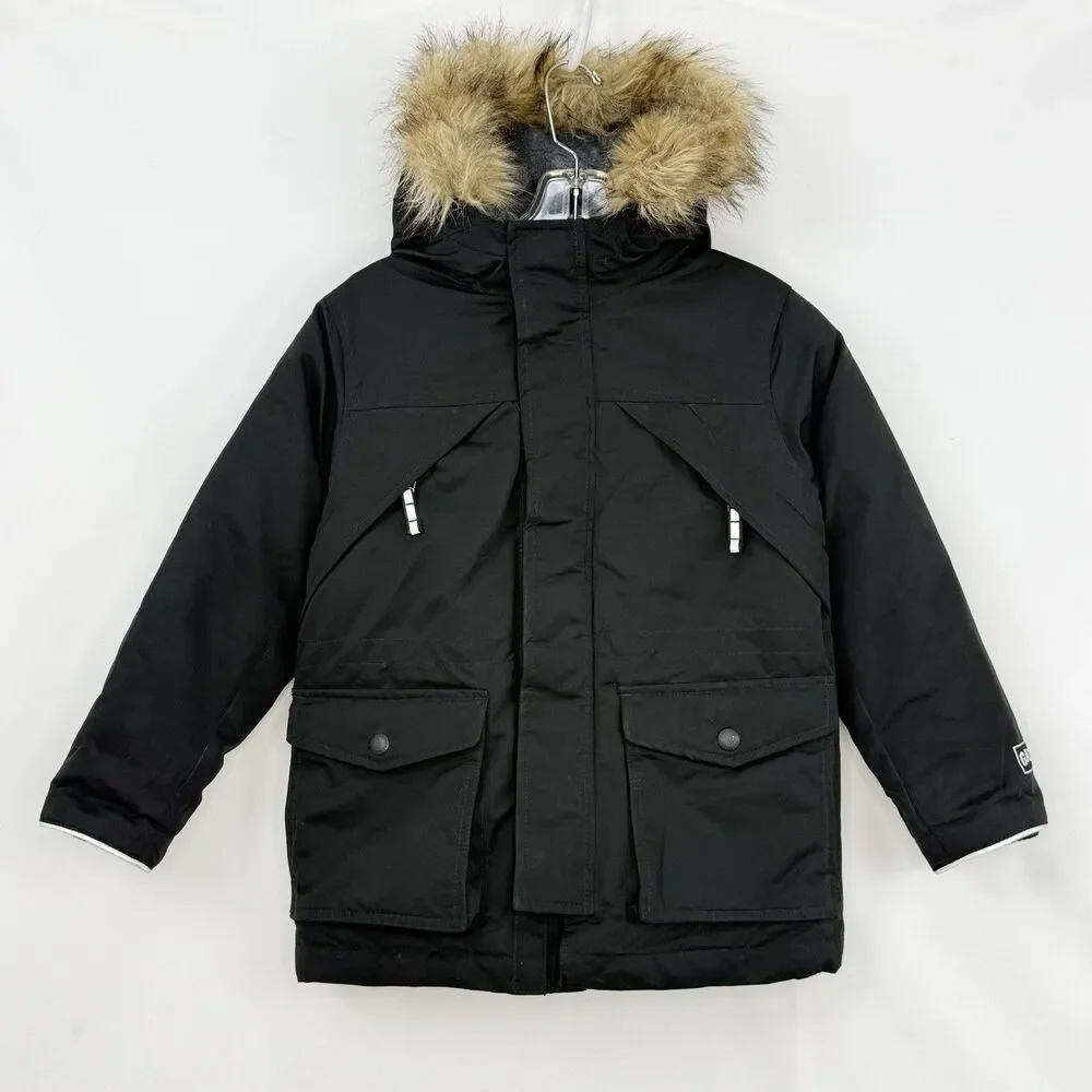 Gap Kids Boys Cold Control Ultra Max Parka Jacket Size Small (6-7) Black
